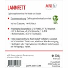 Hond Kat Accessories B.A.R.F. Voedingssupplementen Lamsvet 200g 1 Pak -3- Anifit